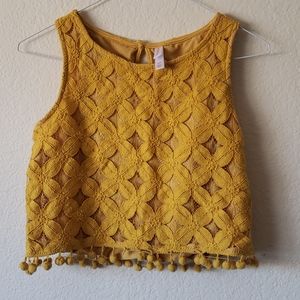 Yellow Crop Top